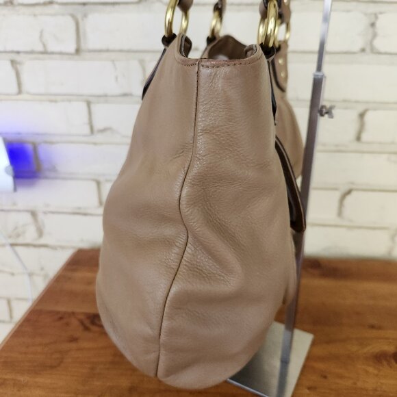 Euc Coach Campbell Belle Tan Leather Carryall Shoulder Bag - Picture 7 of 12